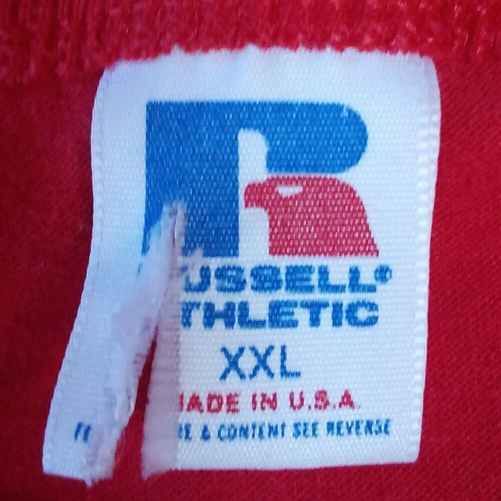 Vintage Russell Athletic Blank T-Shirt Red